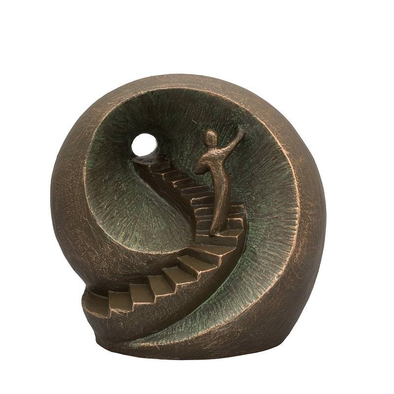 Stairway ceramic statue urn