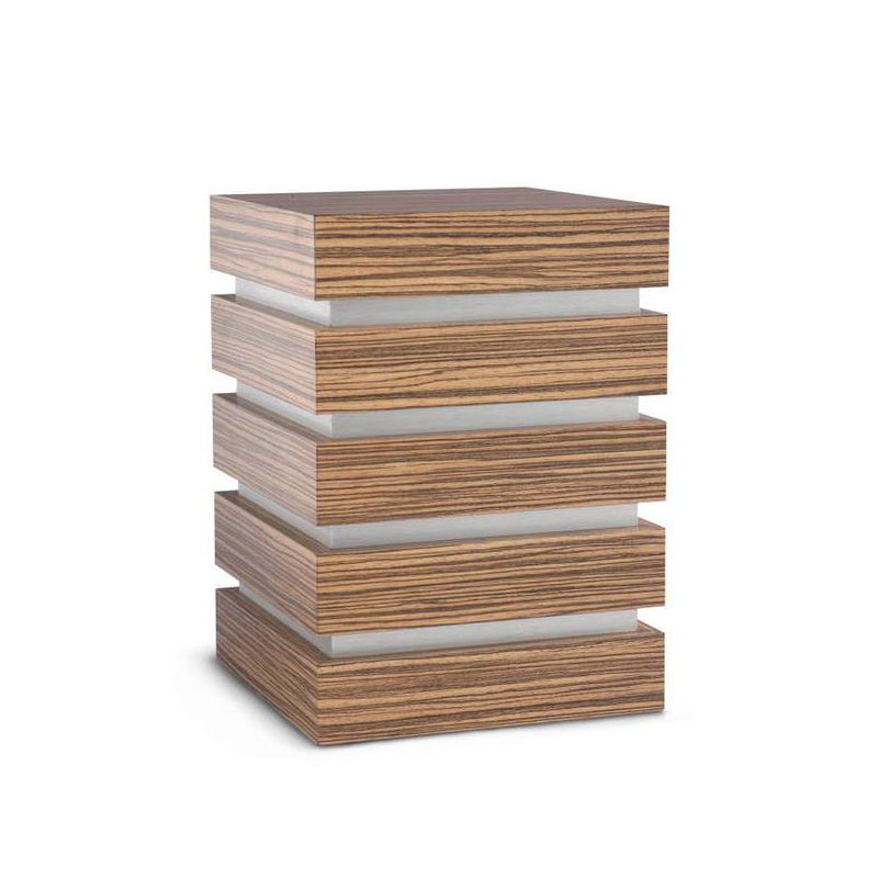 Wooden Urn Padova Edition in Zebrano
